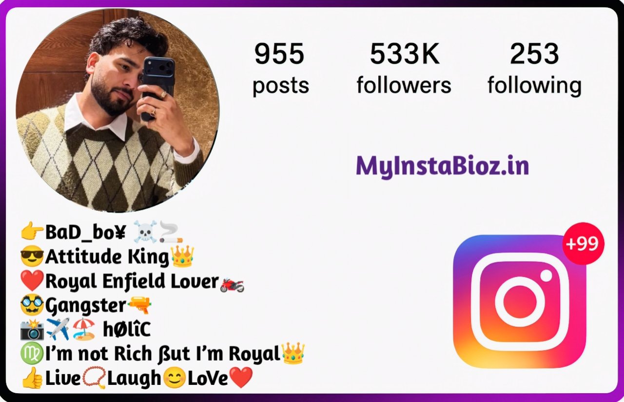 Gangster Bio For Instagram