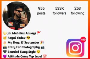 Yadav Bio For Instagram